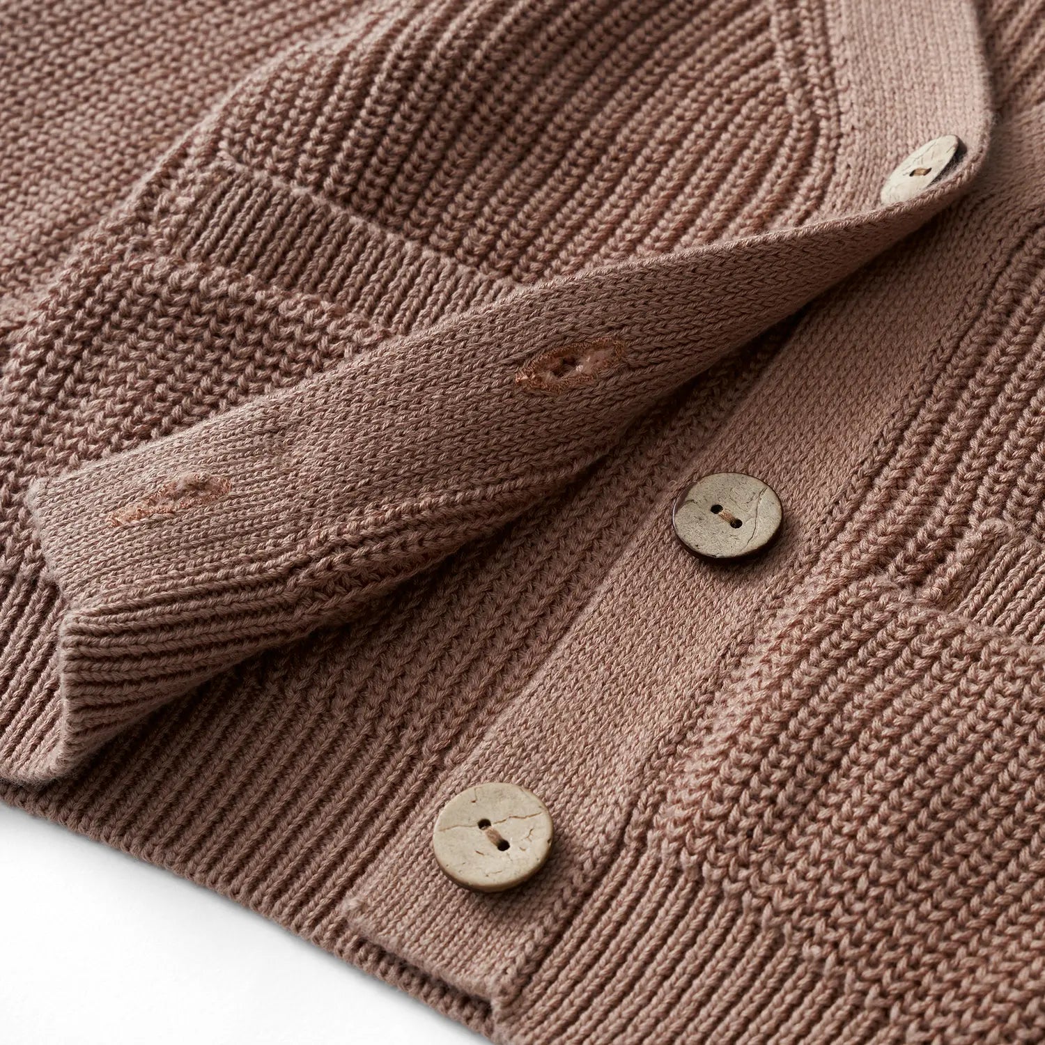 Classic Cardigan with Pockets in Mocha - Aaria Tees Aaria Tees