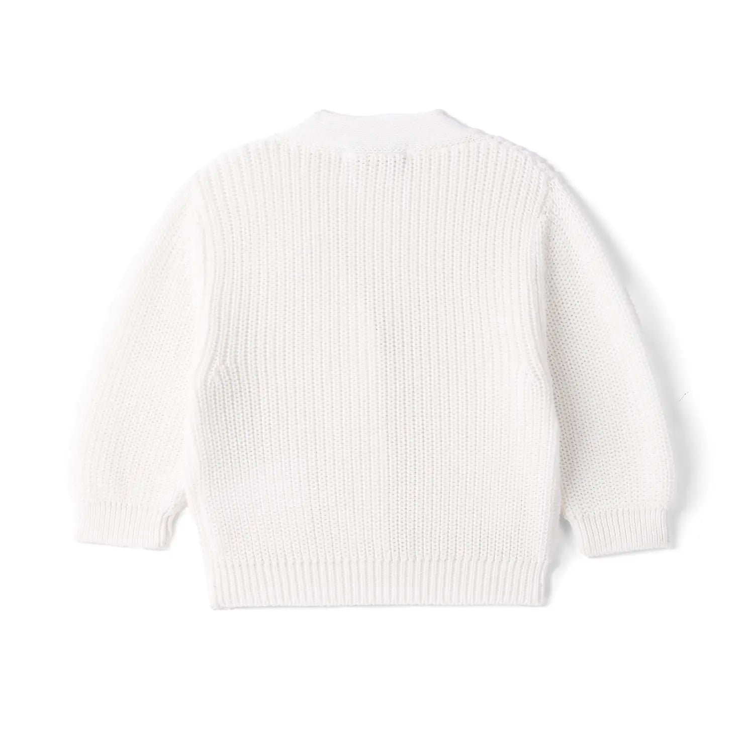 Classic Cardigan with Pockets in White - Aaria Tees Aaria Tees