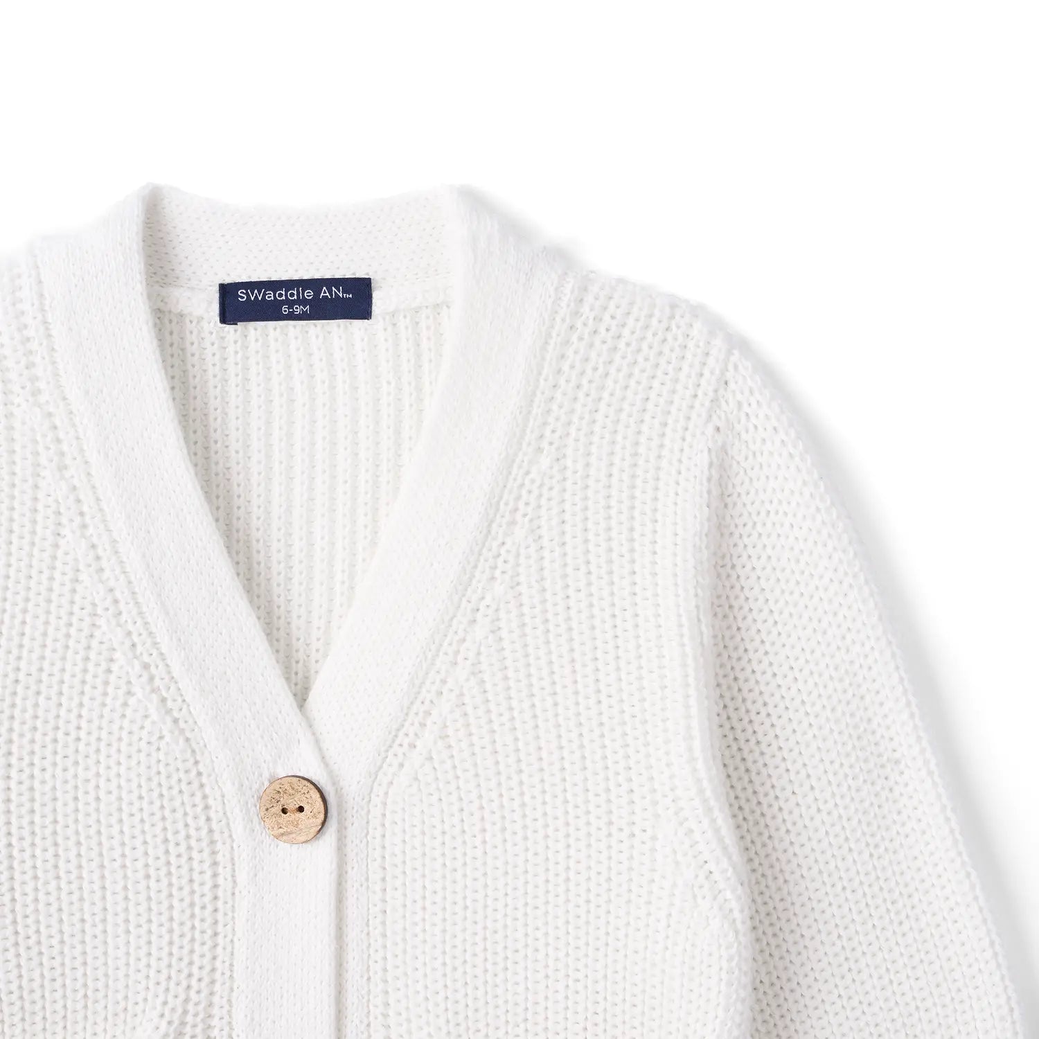 Classic Cardigan with Pockets in White - Aaria Tees Aaria Tees
