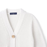 Classic Cardigan with Pockets in White - Aaria Tees Aaria Tees