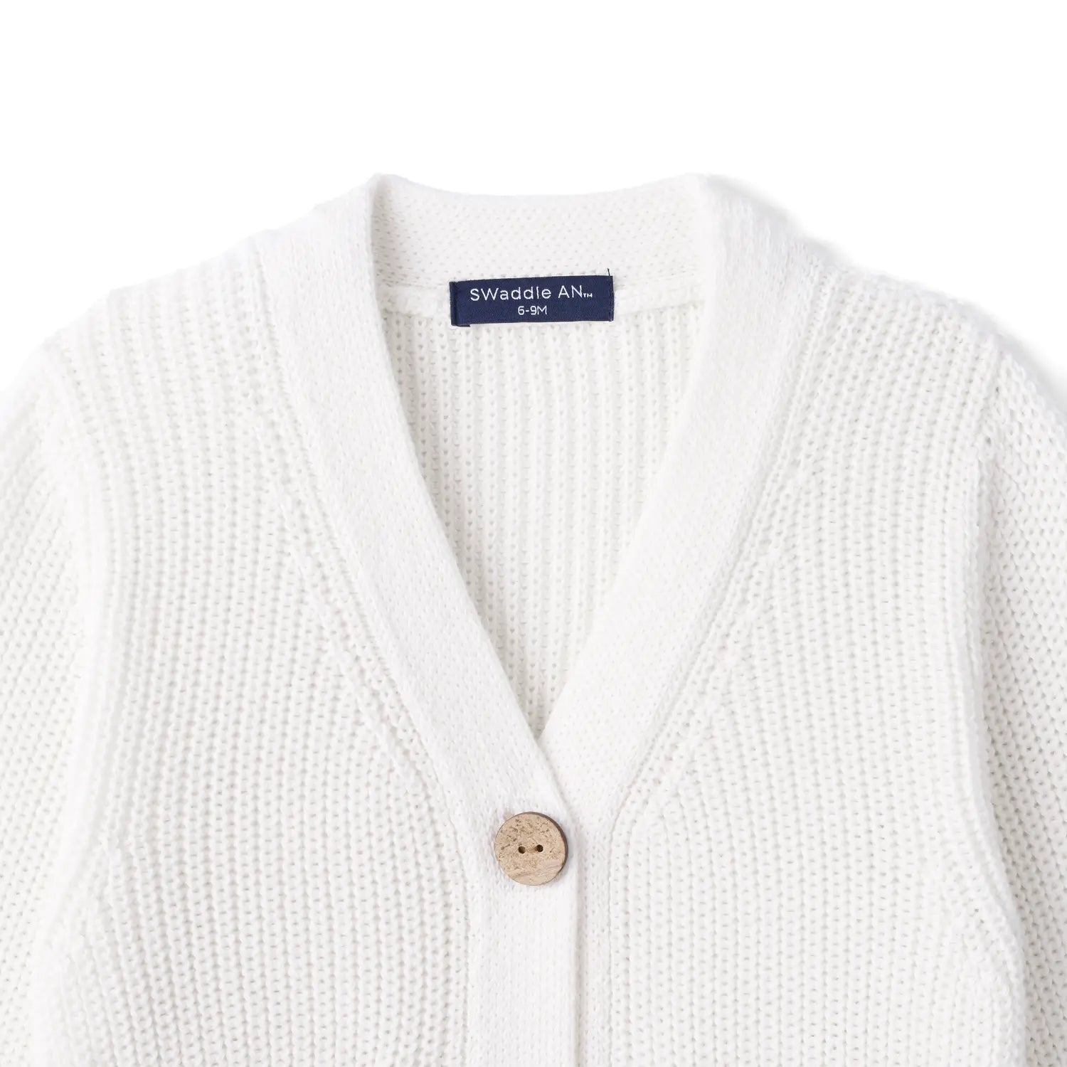 Classic Cardigan with Pockets in White - Aaria Tees Aaria Tees