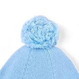 Knit Baby Pom Beanie in Baby Blue - Aaria Tees Aaria Tees