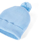 Knit Baby Pom Beanie in Baby Blue - Aaria Tees Aaria Tees
