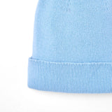 Knit Baby Pom Beanie in Baby Blue - Aaria Tees Aaria Tees
