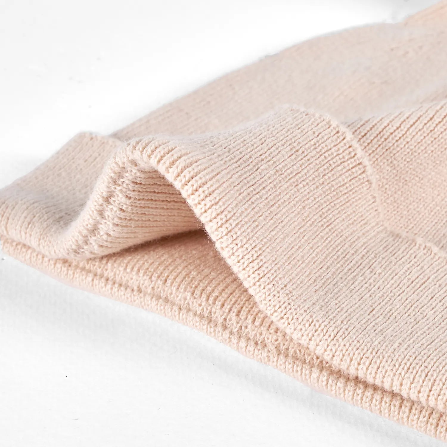 Knit Baby Pom Beanie in Beige - Aaria Tees Aaria Tees