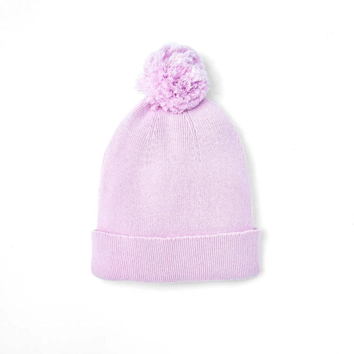 Knit Baby Pom Beanie in Lilac - Aaria Tees