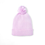 Knit Baby Pom Beanie in Lilac - Aaria Tees Aaria Tees