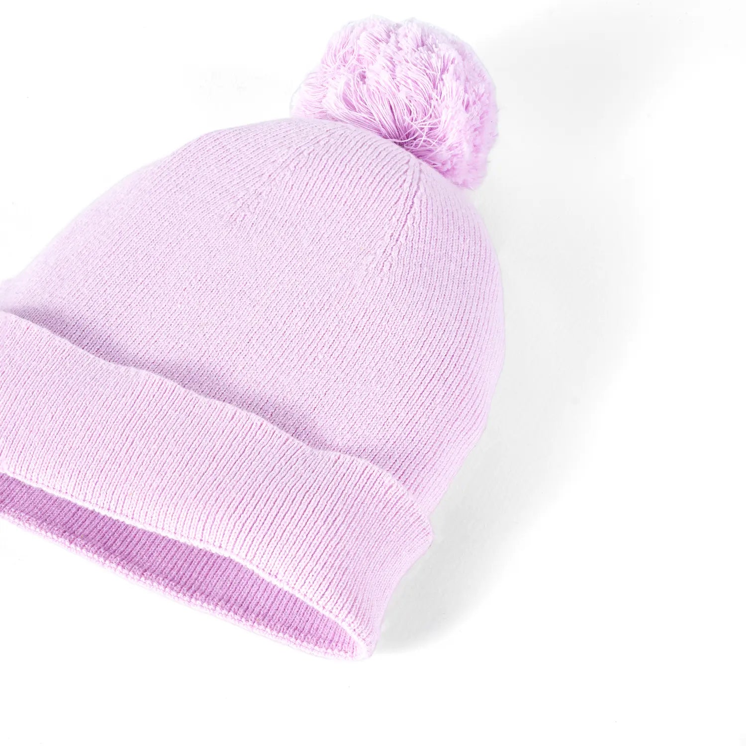Knit Baby Pom Beanie in Lilac - Aaria Tees Aaria Tees