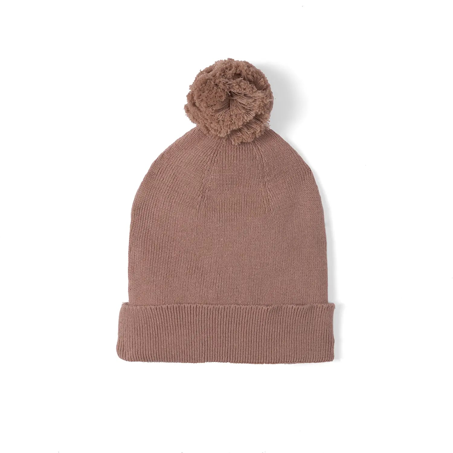 Knit Baby Pom Beanie in Mocha - Aaria Tees Aaria Tees