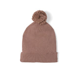 Knit Baby Pom Beanie in Mocha - Aaria Tees Aaria Tees
