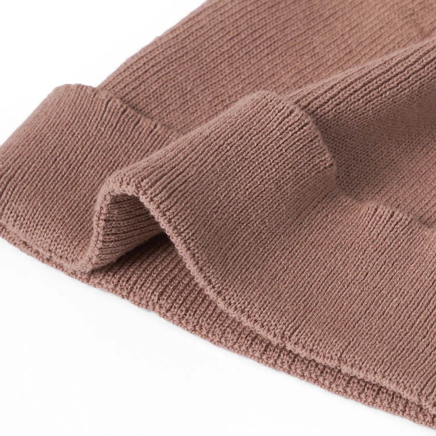Knit Baby Pom Beanie in Mocha - Aaria Tees Aaria Tees