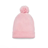 Knit Baby Pom Beanie in Pink - Aaria Tees Aaria Tees