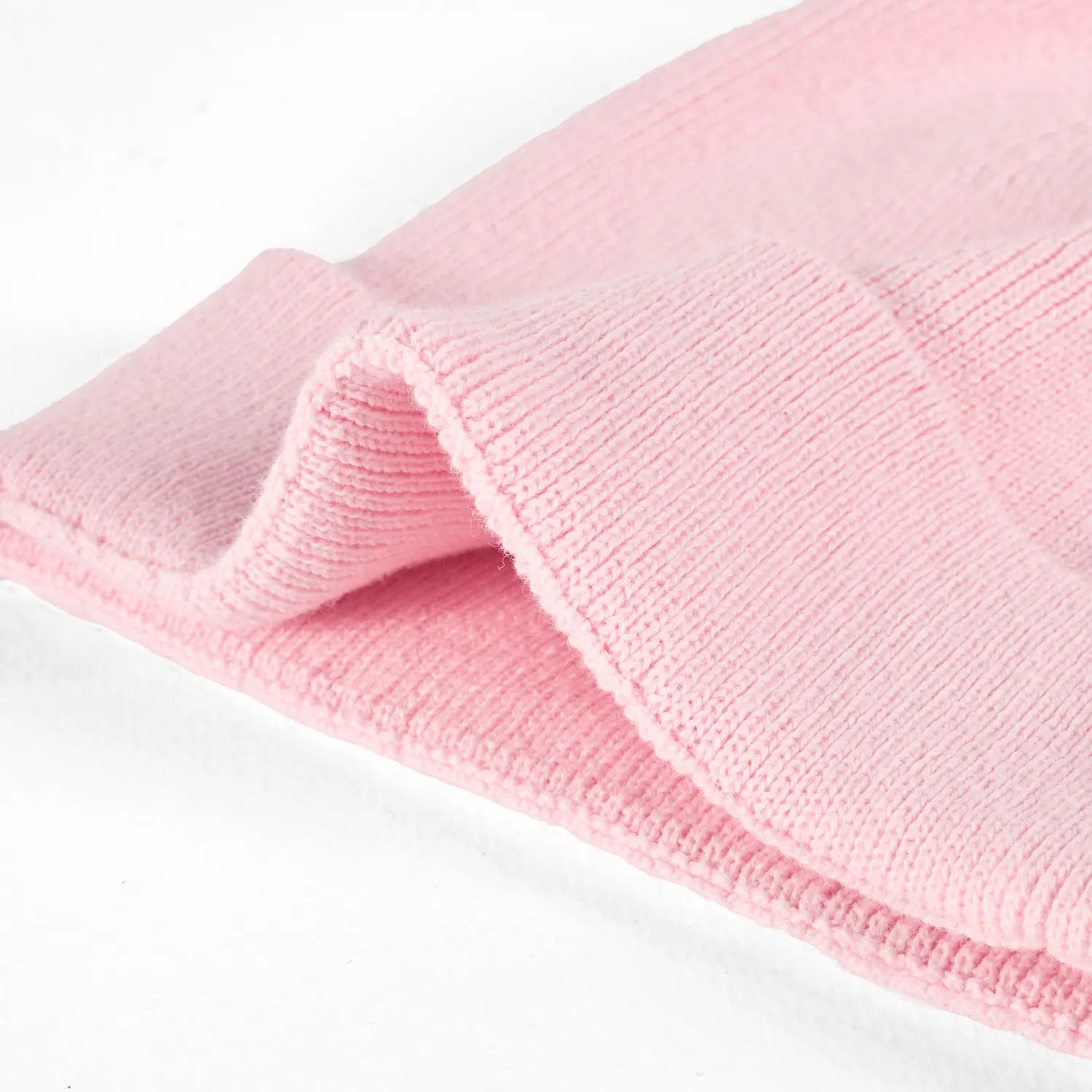 Knit Baby Pom Beanie in Pink - Aaria Tees Aaria Tees