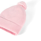 Knit Baby Pom Beanie in Pink - Aaria Tees Aaria Tees
