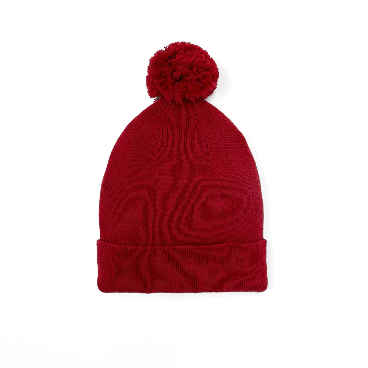 Knit Baby Pom Beanie in Red Xmas - Aaria Tees
