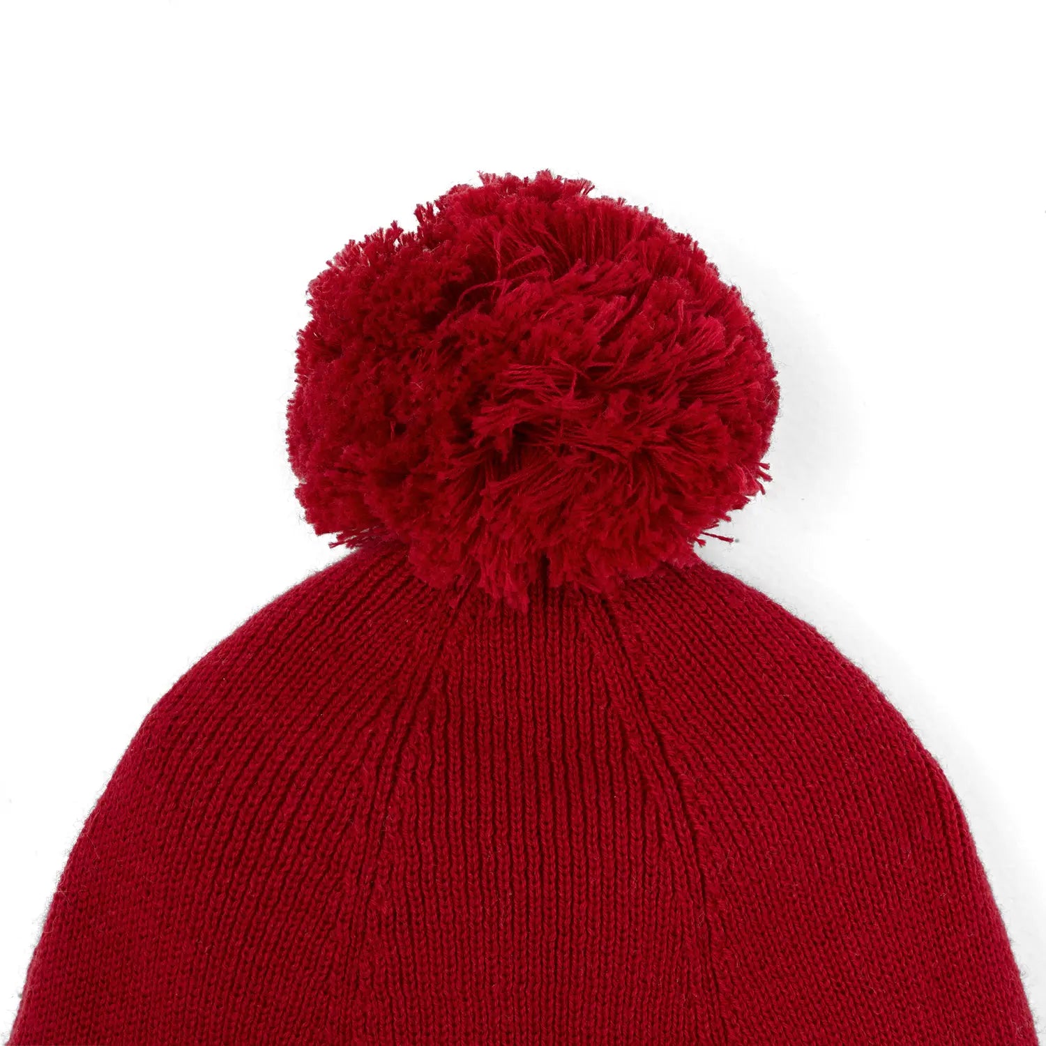 Knit Baby Pom Beanie in Red Xmas - Aaria Tees Aaria Tees