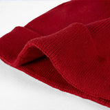 Knit Baby Pom Beanie in Red Xmas - Aaria Tees Aaria Tees
