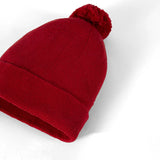 Knit Baby Pom Beanie in Red Xmas - Aaria Tees Aaria Tees