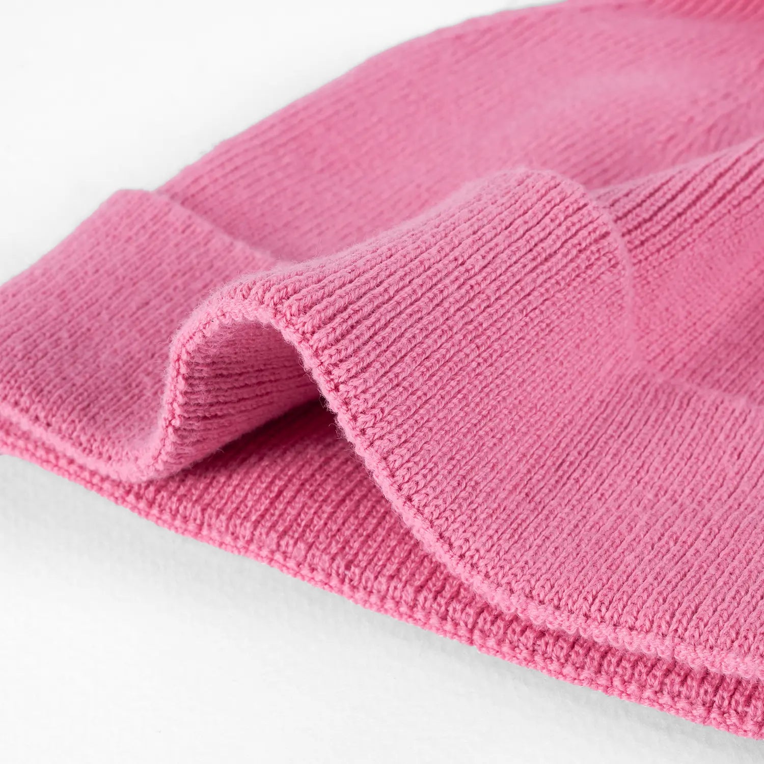 Knit Baby Pom Beanie in Rose Pink - Aaria Tees Aaria Tees