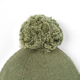 Knit Baby Pom Beanie in Sage Green - Aaria Tees Aaria Tees