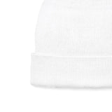Knit Baby Pom Beanie in White - Aaria Tees Aaria Tees