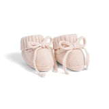 Knitted Booties in Beige - Aaria Tees Aaria Tees