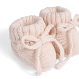 Knitted Booties in Beige - Aaria Tees Aaria Tees