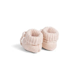 Knitted Booties in Beige - Aaria Tees Aaria Tees