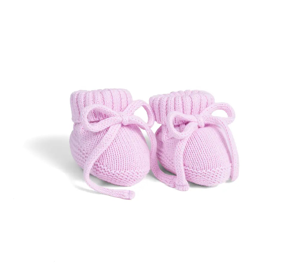 Knitted Booties in Lilac - Aaria Tees Aaria Tees