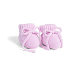 Knitted Booties in Lilac - Aaria Tees Aaria Tees