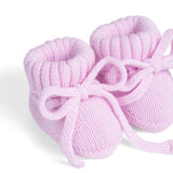 Knitted Booties in Lilac - Aaria Tees Aaria Tees