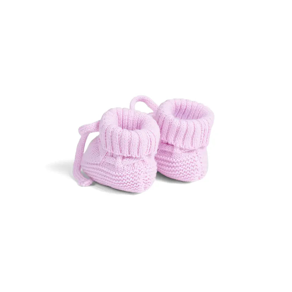 Knitted Booties in Lilac - Aaria Tees Aaria Tees