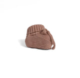 Knitted Booties in Mocha - Aaria Tees Aaria Tees