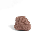 Knitted Booties in Mocha - Aaria Tees Aaria Tees