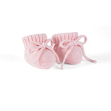 Knitted Booties in Pink - Aaria Tees Aaria Tees