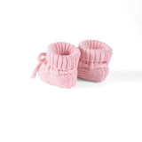 Knitted Booties in Pink - Aaria Tees Aaria Tees