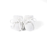 Knitted Booties in White - Aaria Tees Aaria Tees