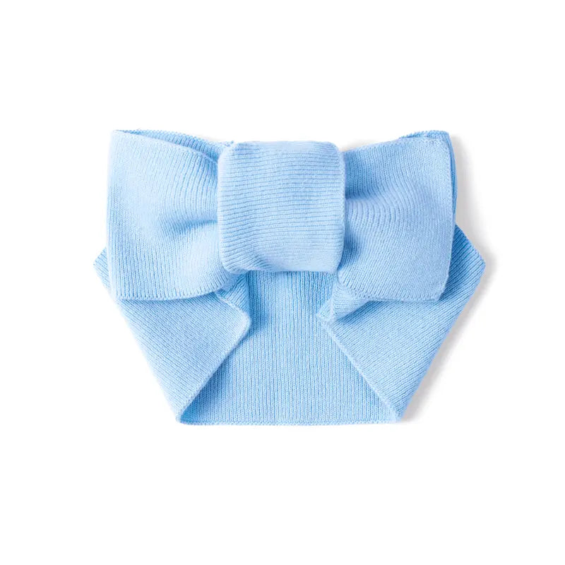 Knitted Oversized Topknot in Baby Blue - Aaria Tees Aaria Tees