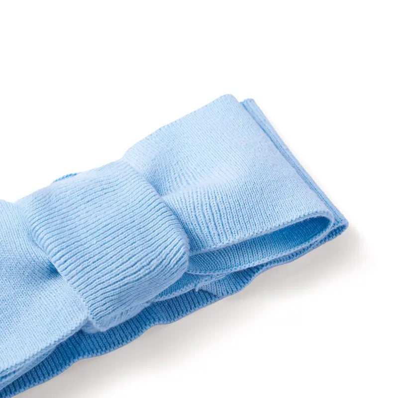 Knitted Oversized Topknot in Baby Blue - Aaria Tees Aaria Tees