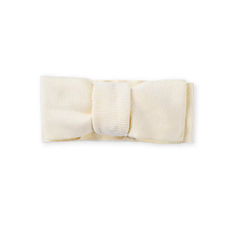 Knitted Oversized Topknot in Cream - Aaria Tees Aaria Tees