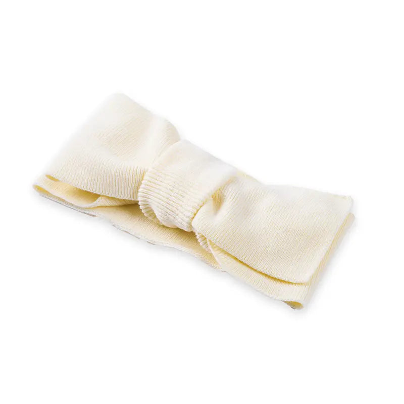 Knitted Oversized Topknot in Cream - Aaria Tees Aaria Tees