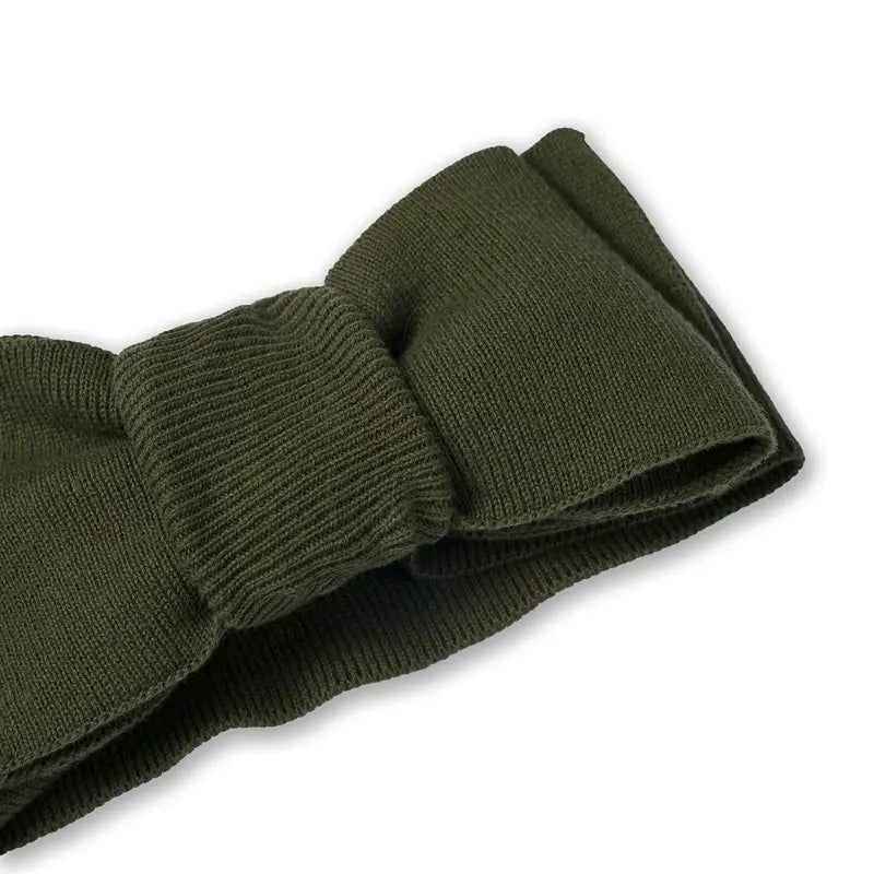Knitted Oversized Topknot in Forest Green - Aaria Tees Aaria Tees