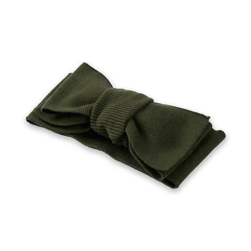 Knitted Oversized Topknot in Forest Green - Aaria Tees Aaria Tees