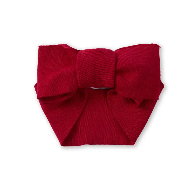Knitted Oversized Topknot in Red Xmas - Aaria Tees Aaria Tees