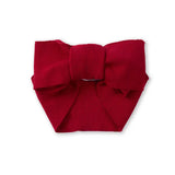 Knitted Oversized Topknot in Red Xmas - Aaria Tees Aaria Tees