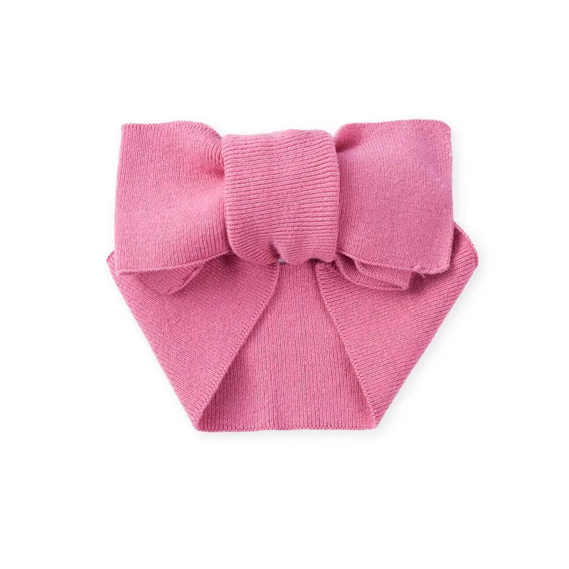 Knitted Oversized Topknot in Rose Pink - Aaria Tees Aaria Tees