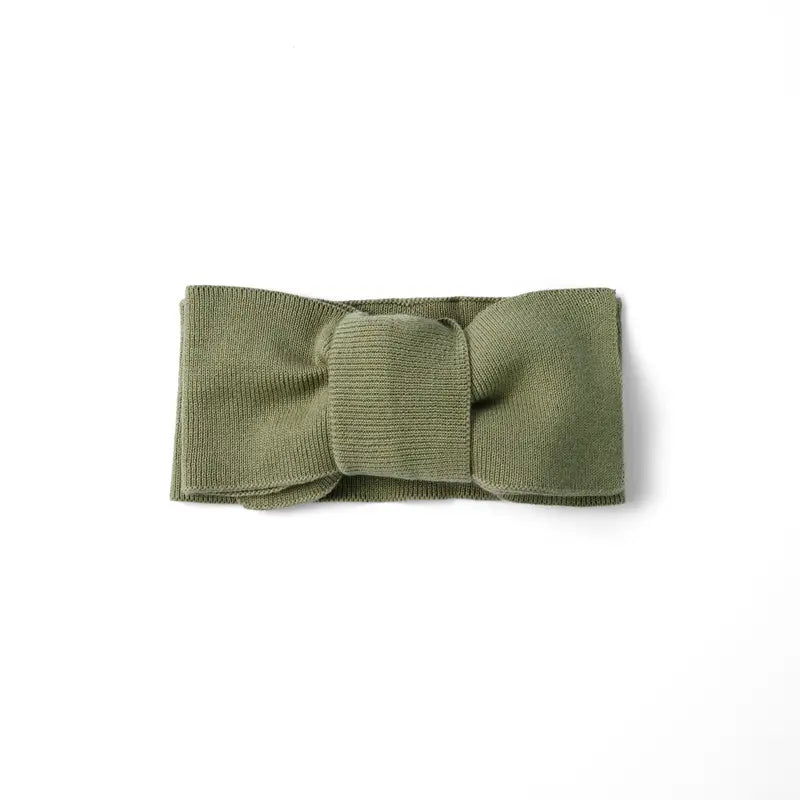Knitted Oversized Topknot in Sage Green - Aaria Tees Aaria Tees
