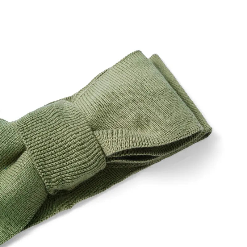 Knitted Oversized Topknot in Sage Green - Aaria Tees Aaria Tees