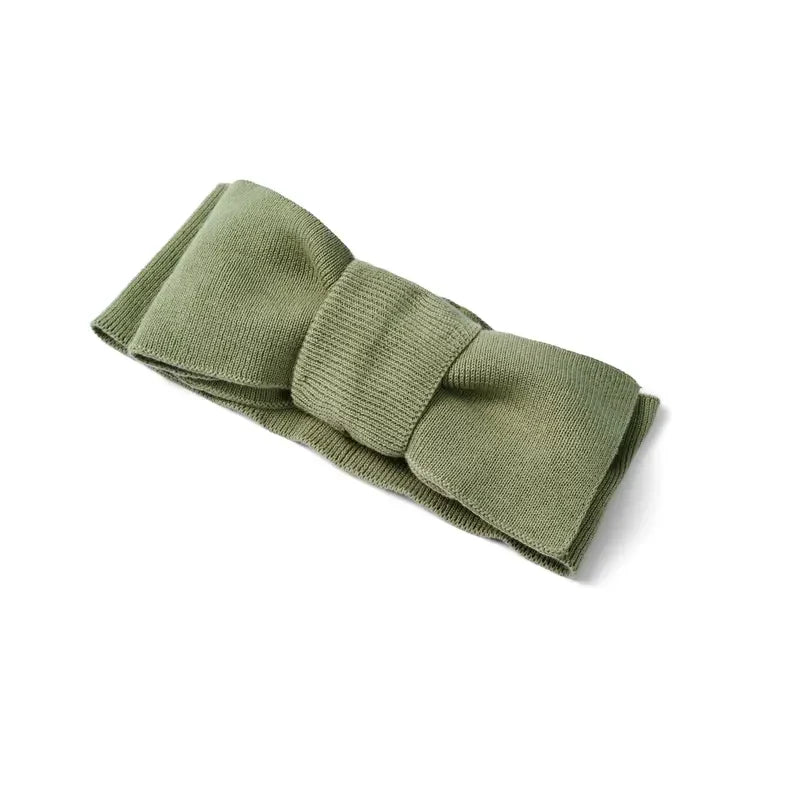 Knitted Oversized Topknot in Sage Green - Aaria Tees Aaria Tees