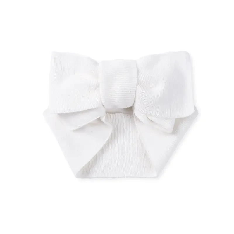 Knitted Oversized Topknot in White - Aaria Tees Aaria Tees